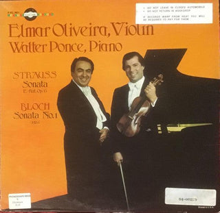 Strauss/ Bloch- Sonata E-Flat/ Sonata No. 1 (Elmar Eliveira, Violin/ Walter Ponce, Piano) - Darkside Records