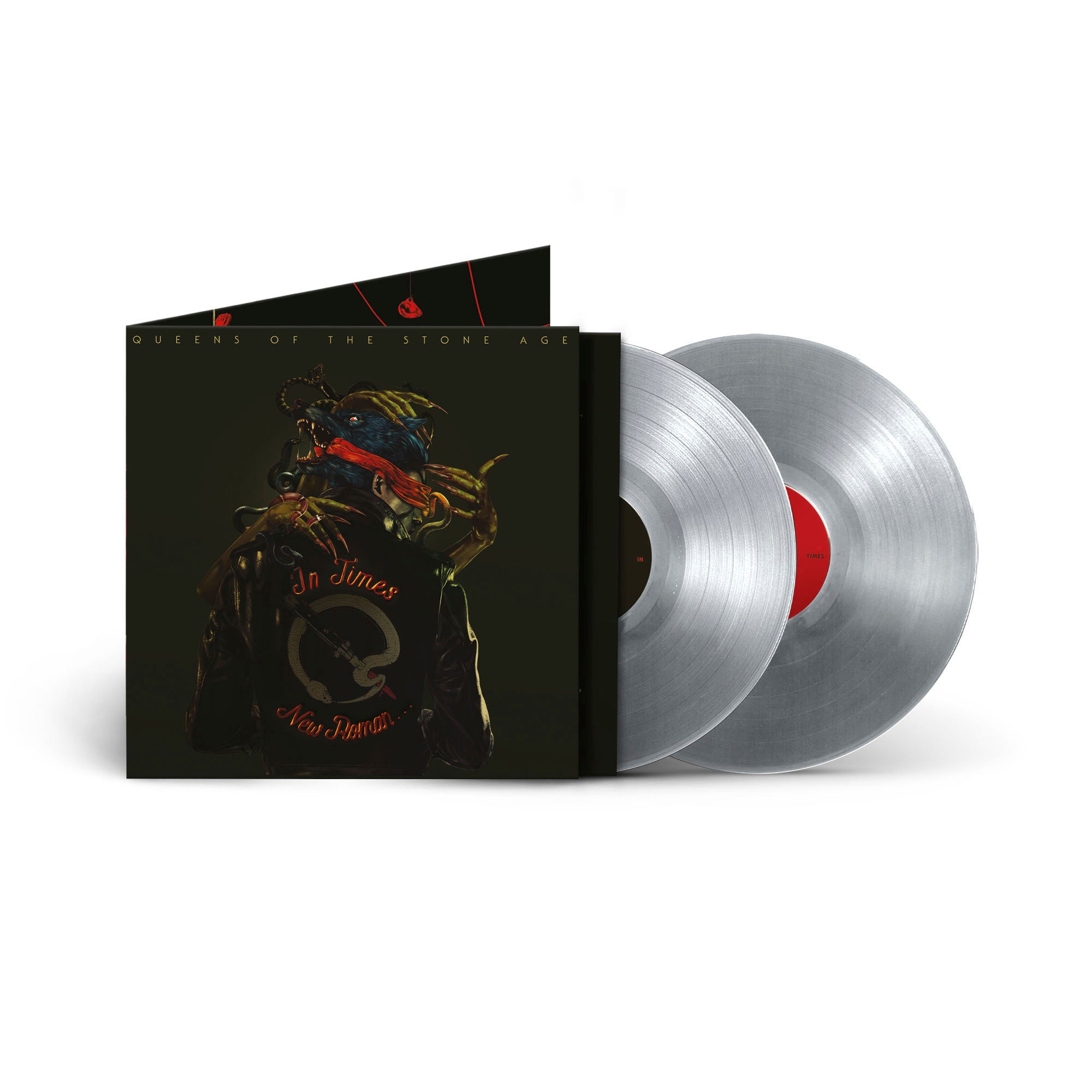 Queens of The Stone Age- In Times New Roman... (Metallic Silver Vinyl) (PREORDER) - Darkside Records