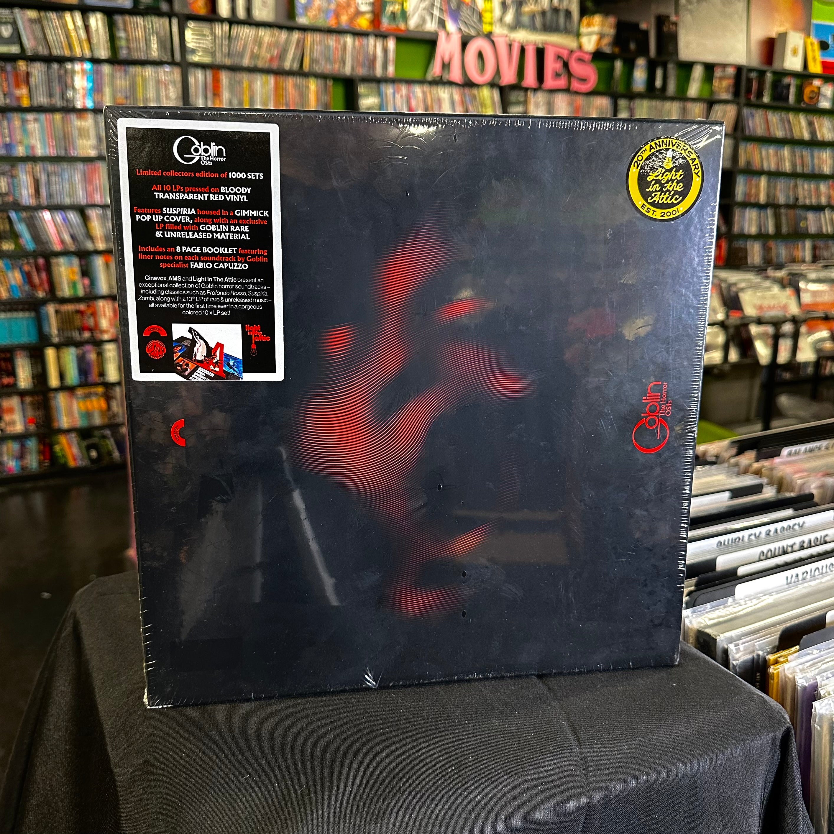 Goblin- The Horror Original Soundtracks (10xLP)(Bloody Transparent Red)(Sealed) - Darkside Records