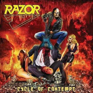 Razor- Cycle Of Contempt (Yellow Vinyl) - Darkside Records
