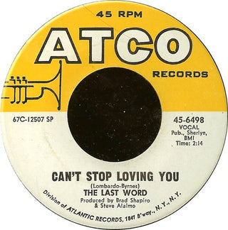 Last Word- Can't Stop Loving You / Don't Fight It - Darkside Records