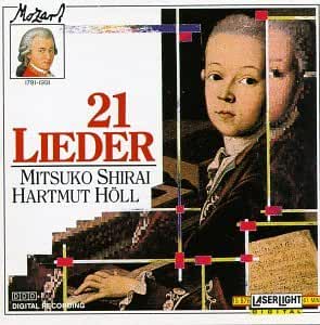 Mozart- 21 Lieder (Mitsuko Shirai, Mezzo-Soprano/ Hartmut Holl, Piano) - Darkside Records