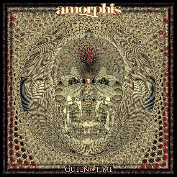 Amorphis- Queen Of Time (Clear W/ Orange And Black Splatter) - Darkside Records