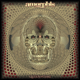 Amorphis- Queen Of Time (Clear W/ Orange And Black Splatter) - Darkside Records