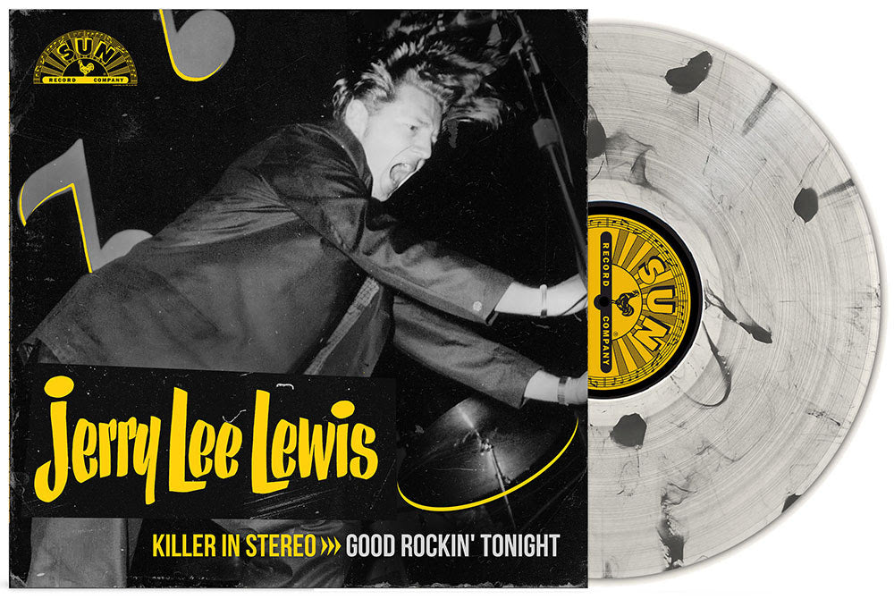 Jerry Lee Lewis- Killer In Stereo: Good Rockin' Tonight (RSD Essential Milky Clear w/ Black Ice Splatter Vinyl) (PREORDER) - Darkside Records