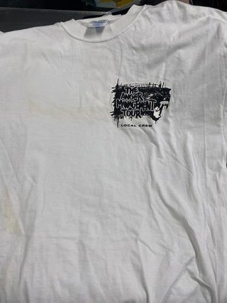 Anger Management Tour Local Crew T-Shirt, White, XXL - Darkside Records