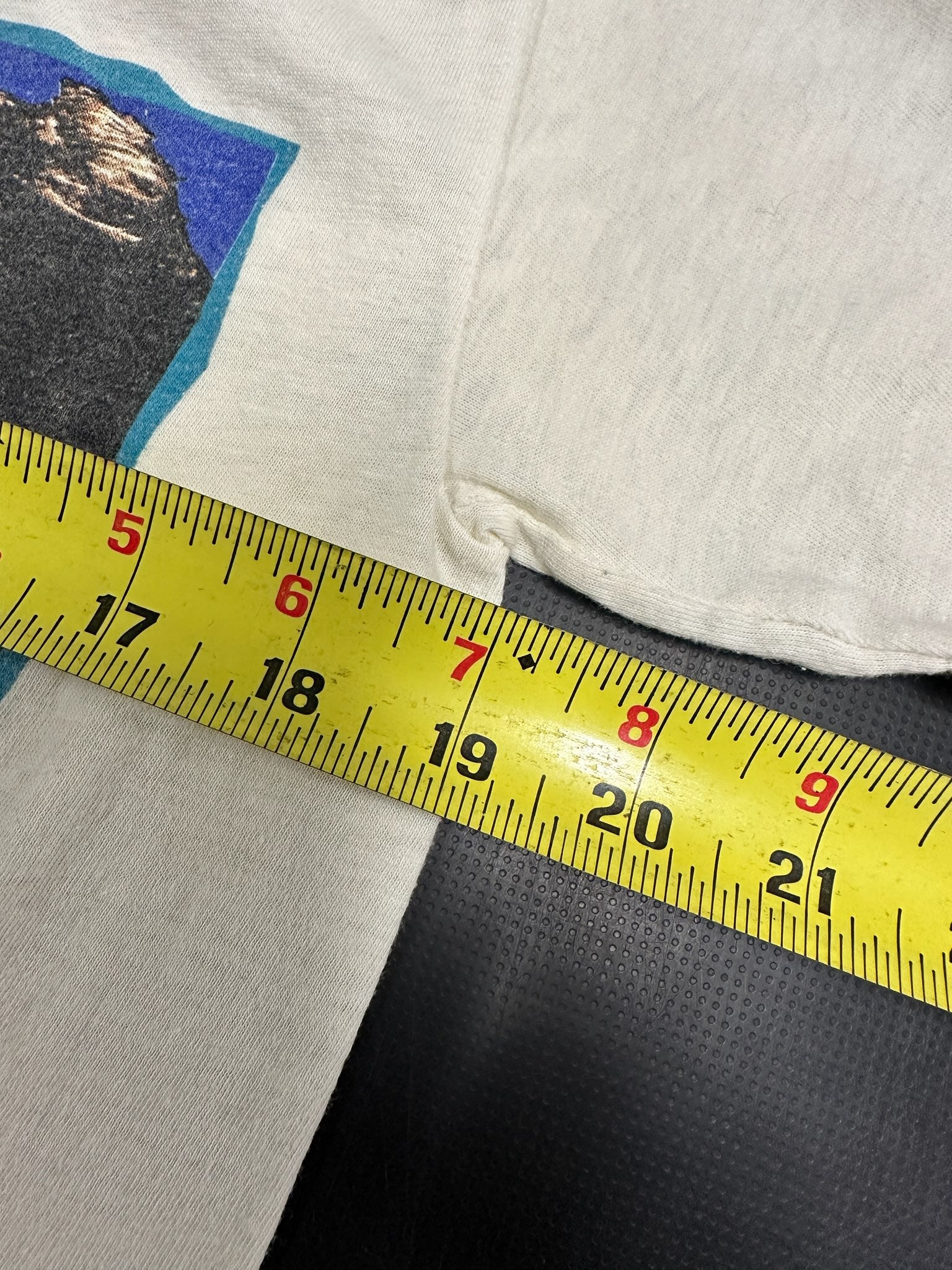 Tesla 1989 Band T-Shirt, White, Tagged L (25.5" Long, 19" Pit To Pit)(Blemish On Front; See Pics)