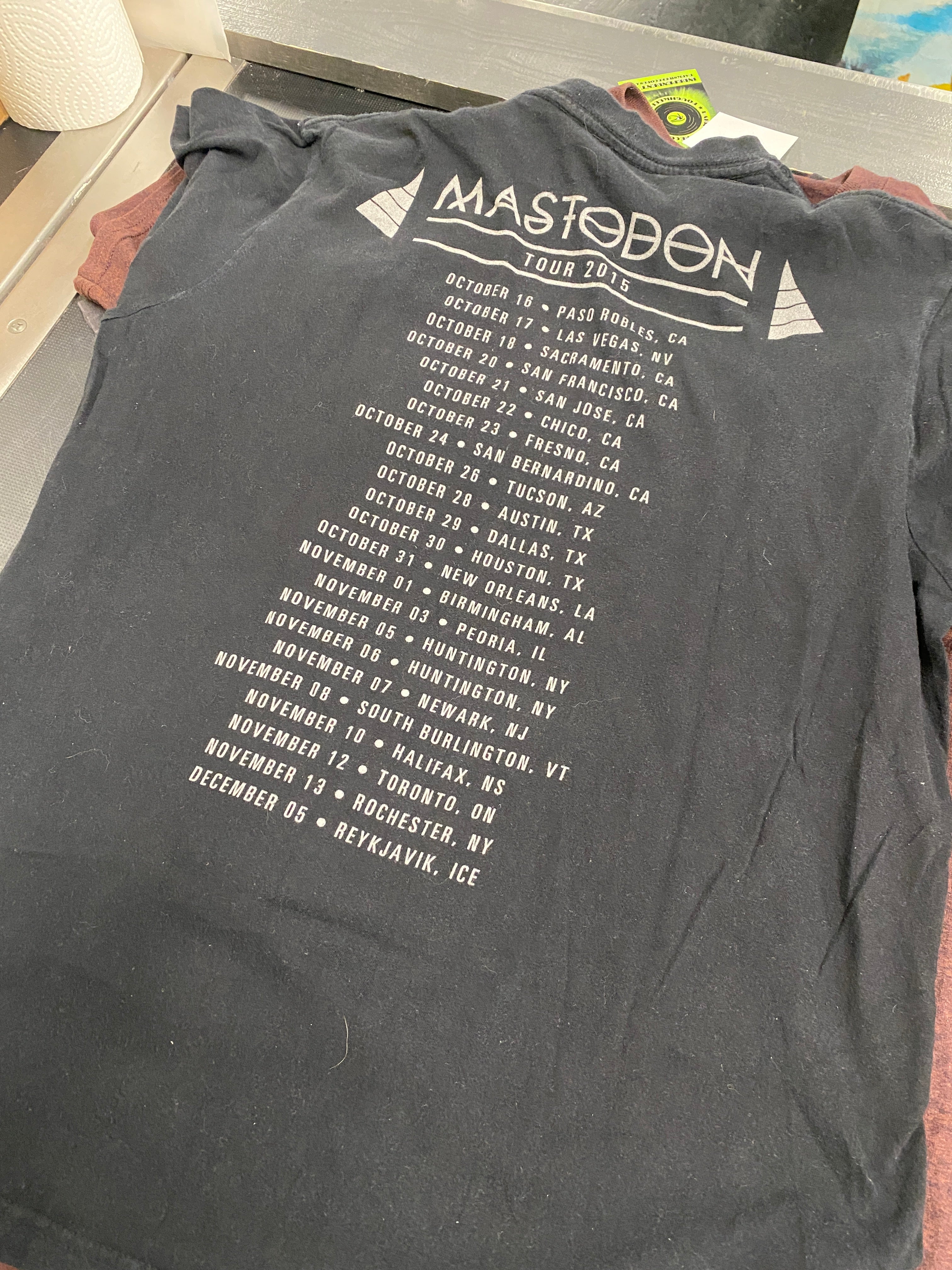 Mastodon 2015 Tour T-Shirt, Blk, S - Darkside Records