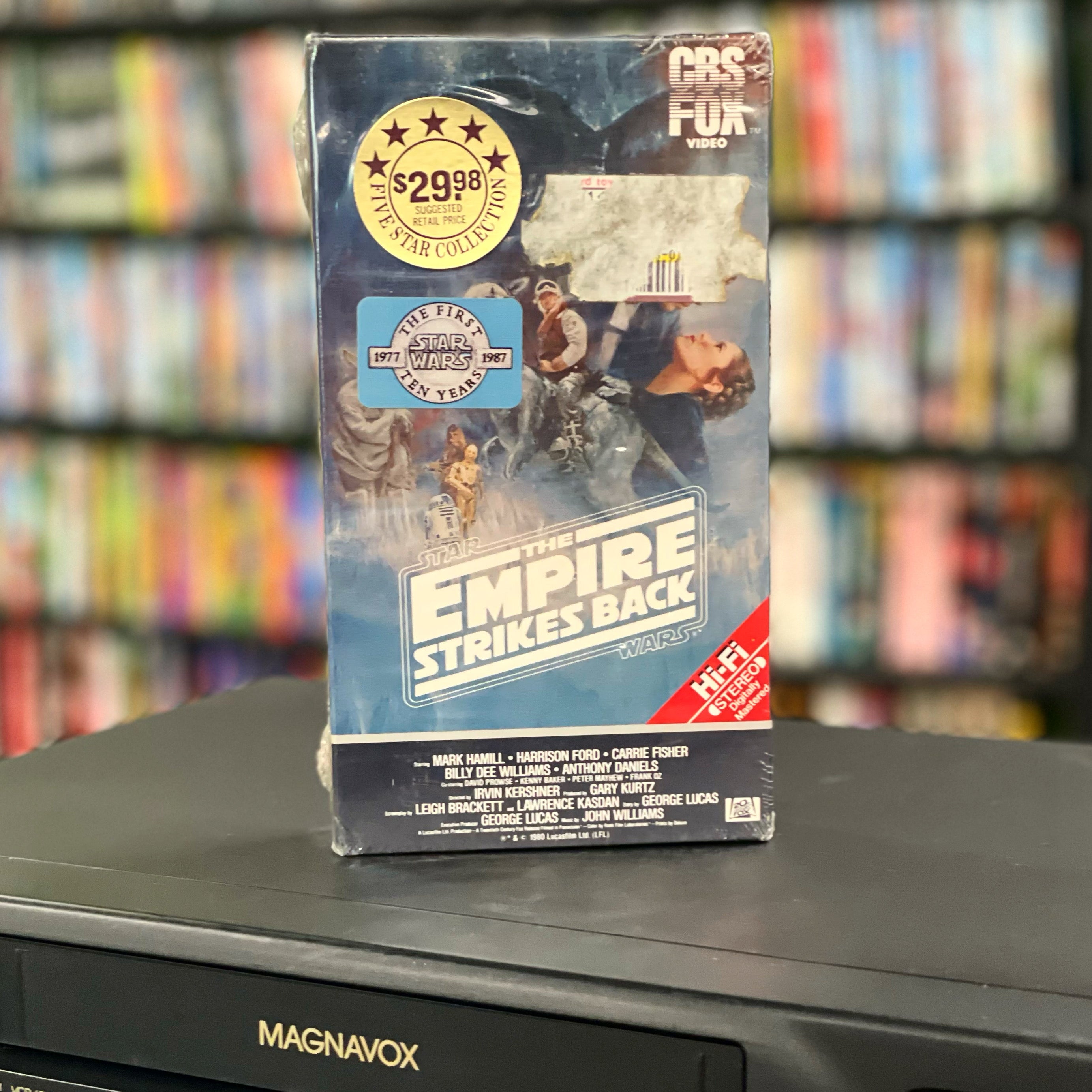 Star Wars: The Empire Strikes Back (SEALED CBS Fox Video w/ hype stickers) - Darkside Records