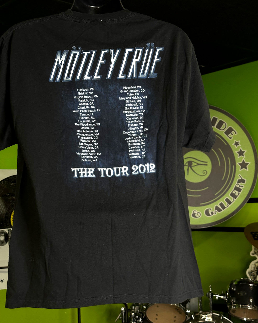 Motley Crue 2012 The Tour Sitting Group Shot T-Shirt, Blk, XL - Darkside Records