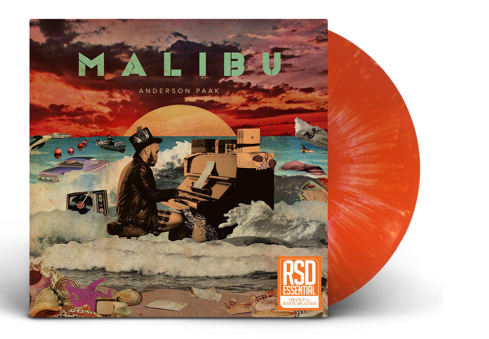 Anderson Paak- Malibu (RSD Essential Orange & White Swirl) - Darkside Records