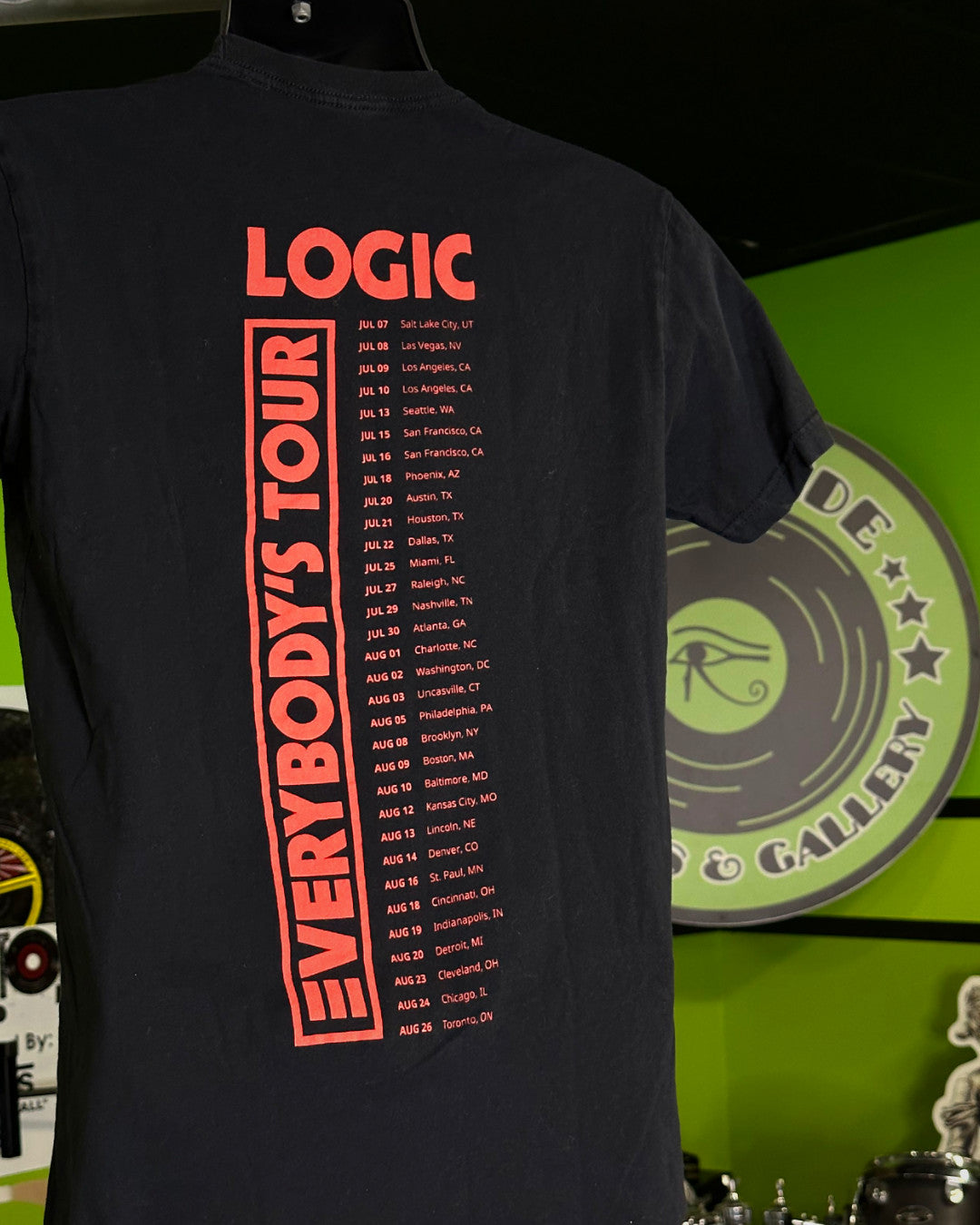 Logic 2017 Everybody's Tour T-Shirt, Blk, S - Darkside Records