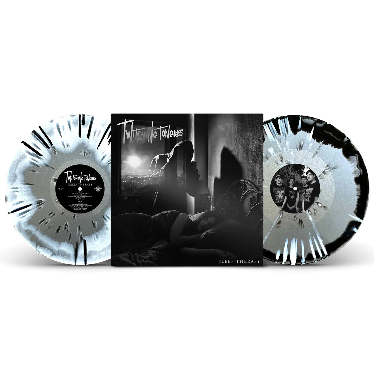 Twitching Tongues- Sleep Therapy Redux (White/Silver Mix & Black/Silver Mix w/Splatter) - Darkside Records