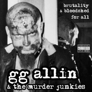 GG Allin- Brutality And Bloodshed For All (Clear/Red Vinyl) - Darkside Records