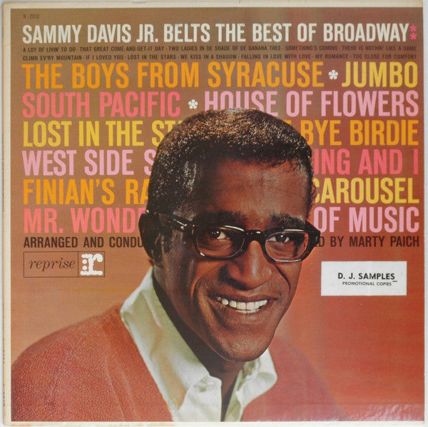 Sammy Davis Jr.- Belts The Best Of Broadway - Darkside Records