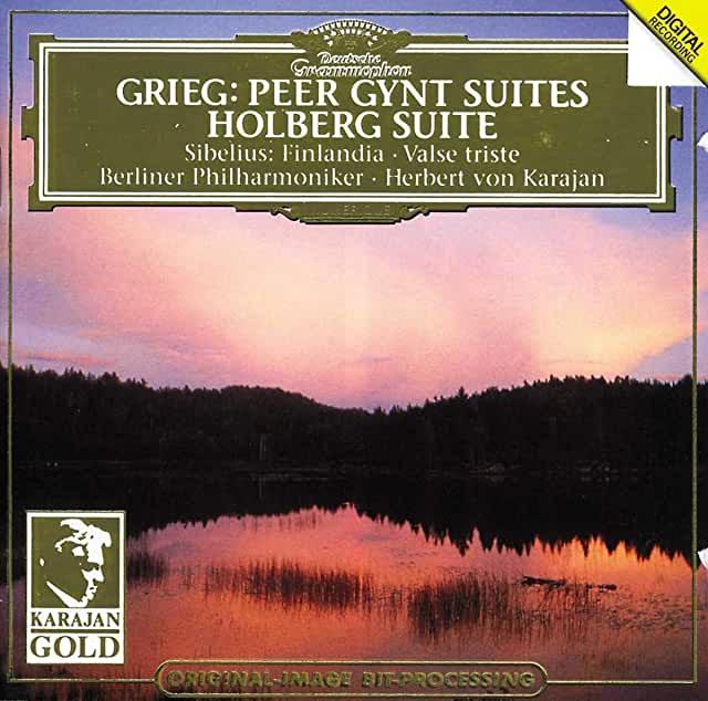 Grieg: Peer Gynt Suites, Holberg Suite / Sibelius: Finlandia, Valse Triste (Herbert von Karajan, Conductor) - DarksideRecords