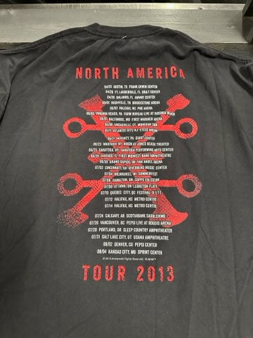 Rush 2013 Clockwork Angels Tour T-Shirt, Blk, XL - Darkside Records