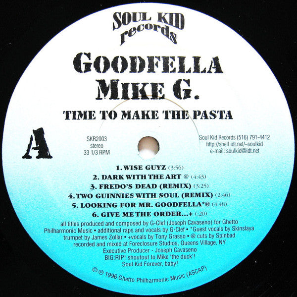 Goodfella Mike G- Time To Make The Pasta (12”) - Darkside Records