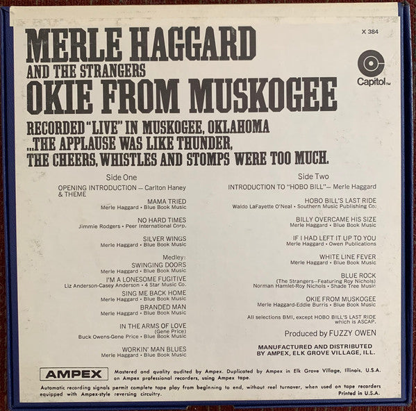 Merle Haggard- Okie From Muskogee (3 ¾ ips) - Darkside Records
