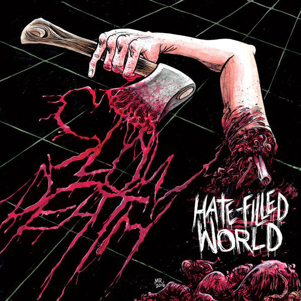 Slow Death- Hate-Filled World (Clear W/ Red Splatter) - Darkside Records