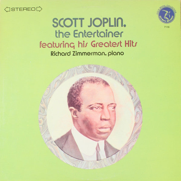Scott Joplin- The Entertainer Featuring His Greatest Hits (Richard Zimmerman, Piano) - Darkside Records