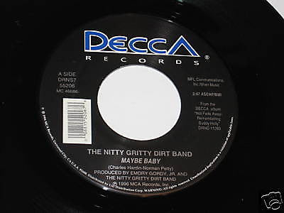 Nitty Gritty Dirt Band / Marty Stuart & Steve Earle- Maybe Baby / Crying Waiting Hoping - Darkside Records