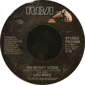 Lou Reed- No Money Down / Don't Hurt A Woman - Darkside Records
