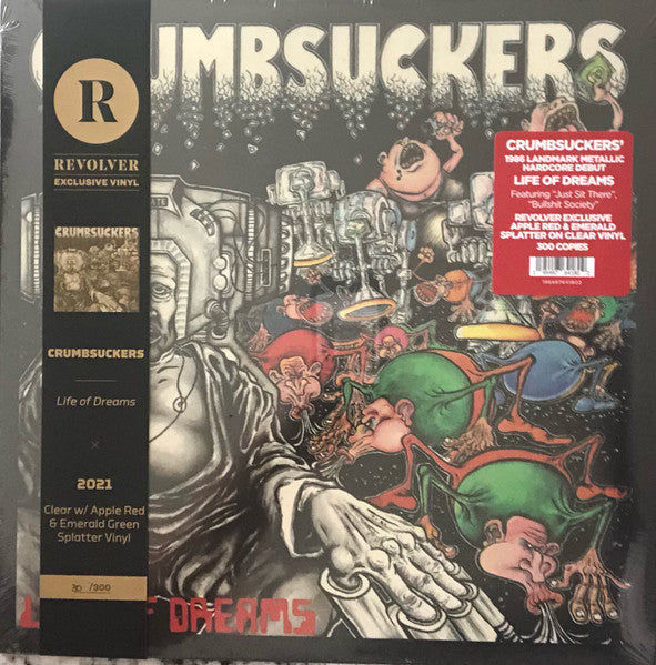 Crumbsuckers- Life Of Dreams (Clear W/ Apple Red & Emerald Splatter)(Revolver Exclusive)(Sealed) - Darkside Records
