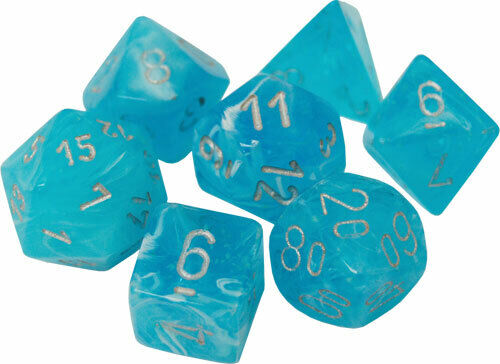Chessex CHX27566 Luminary Sky/Silver Polyhedral 7-Die Set - Darkside Records