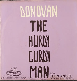 Donovan- The Hurdy Gurdy Man/Teen Angel - Darkside Records