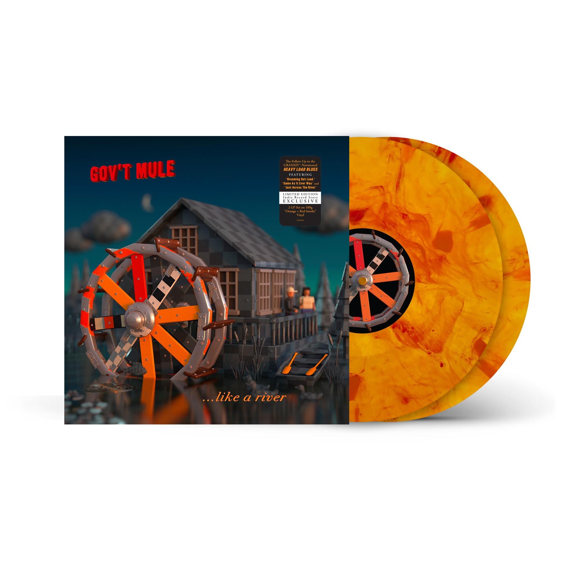 Gov't Mule- Peace... Like A River (Indie Exclusive Orange & Red Vinyl) (PREORDER) - Darkside Records