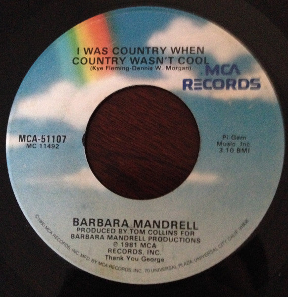 Barbara Mandrell- I Was Country When Country Wasn't Cool - Darkside Records