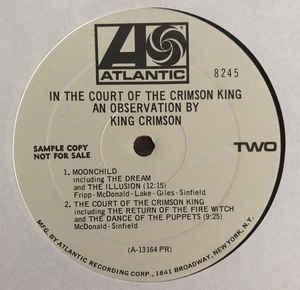 King Crimson- In The Court Of The Crimson King (DJ PROMO/MONO) - Darkside Records