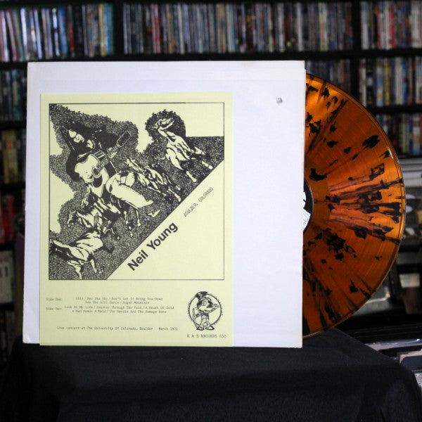 Neil Young- Live In Boulder (Orange w/Black Splatter) - Darkside Records