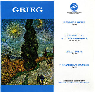 Edvard Grieg- Holberg & Lyric Suites; Norwegian Dances; Wedding Day at Troldhaugen Bamberg Symphony (Edouard van Remoortel, Conductor) - Darkside Records
